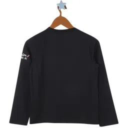 Monte Carlo Kids Black Printed Full Sleeves T-Shirt image 2