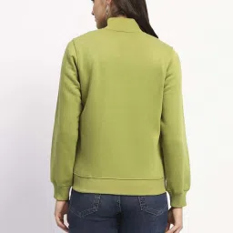 MADAME Green Plain Sweatshirt image 2