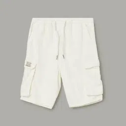Fame Forever by Lifestyle Boys White Cotton Shorts image 1