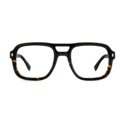 DSQUARED2 Black Rectangular Eye Frames for Men image 2