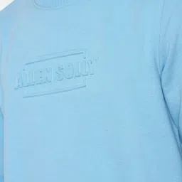 Allen Solly Sport Blue Cotton Regular Fit Printed SweatShirt image 4