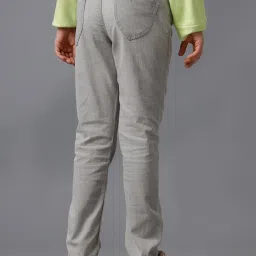 Under Fourteen Only Girls Grey Cotton Jeans image 2