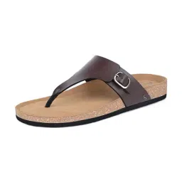 Louis Stitch Men's Brunette Brown T-strap Sandals image 5