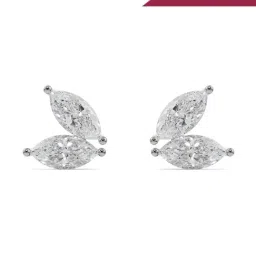Emori 14k White Gold & Lab Grown Diamond Butterfly Marquise Stud Earrings-picture-14