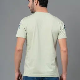 Red Tape Light Green Cotton Regular Fit Printed T-Shirt image 2