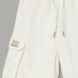 Fame Forever by Lifestyle Boys White Cotton Shorts image 3