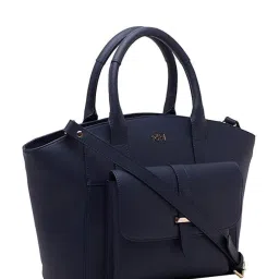Tohl Gresham Navy Solid Leather Handbag image 2