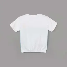 Fame Forever by Lifestyle Kids White Printed Regular Fit T-Shirt image 2
