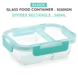 MAGNUS Solid Green Borosilicate 580ml Rectangle Container image 2