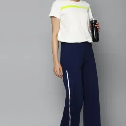 Allen Solly Navy Graphic Print Trousers image 4