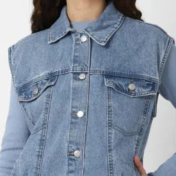 Forever 21 Blue Regular Fit Jacket image 5