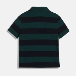 Tommy Hilfiger Green Cotton Regular Color Block Polo image 2