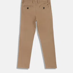 Tommy Hilfiger Brown Cotton Regular Solid Trouser image 2