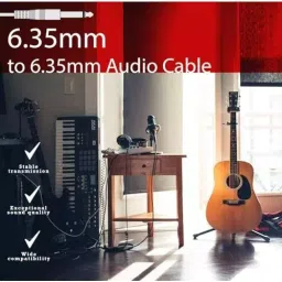 FEDUS Mono to Mono Guitaar Jack Cable Black 3 m for Mixer, Microphone, Electric Guitar, Amplifier, Stereo Speaker image 4