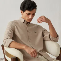 ANDAMEN Beige Regular Fit Shirt image 1