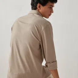 ANDAMEN Beige Regular Fit Shirt image 2