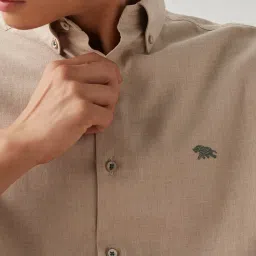 ANDAMEN Beige Regular Fit Shirt image 4