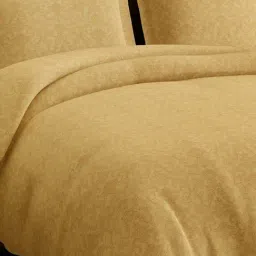 Spaces Light Yellow Cotton Damask Ornate Printed 300 TC Double Bedsheet with 2 Pillow Covers image 4