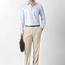 Van Heusen Blue Cotton Slim Fit Shirt image 5