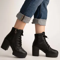 Shoetopia Kids Black Casual Boots image 2