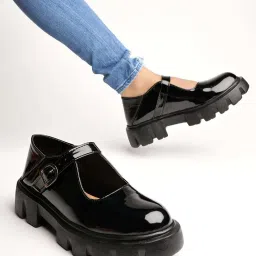 Shoetopia Kids Black Casual Slip-Ons image 2