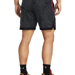 Under Armour Grey Regular Fit Printed Sports Shorts image 2