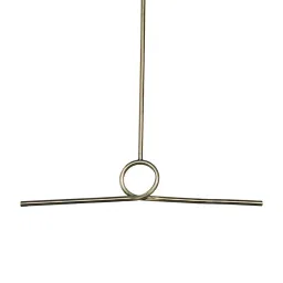 Fos Lighting Gold Mild Steel Modern Linear Antique Brass Finished Loop Led Pendant Light image 2