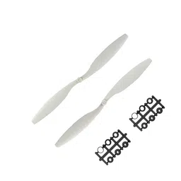 Orange HD Propellers 1245(12X4.5) ABS White 1CW+1CCW-1pair image 1