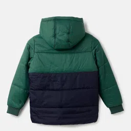 United Colors of Benetton Kids Multicolor Color Block Full Sleeves Jacket image 2