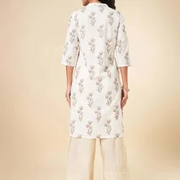 Rangmanch by Pantaloons White Floral Printed Kurta image 2