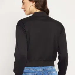 Camla Black Cotton Printed Sweatshirt image 2