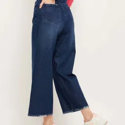 Camla Blue Cotton Mid Rise Jeans image 2