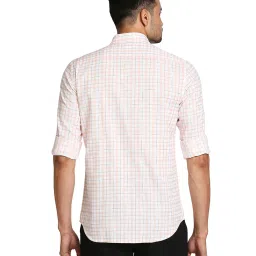 ColorPlus Medium Orange & White Checks Shirt image 2