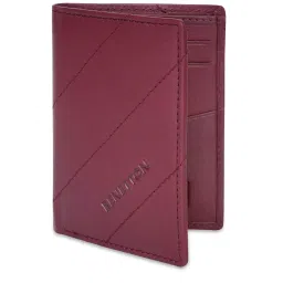 United Colors of Benetton Ezekiel Wine Leather Solid Bi-Fold Wallet image 2