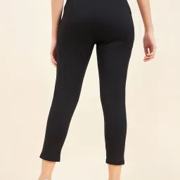 Sweet Dreams Black Mid Rise Sports Tights image 2