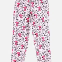 Girlsville Girls Light Pink Peanut Print Pyjamas-image-21