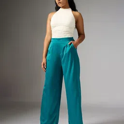 FREAKINS Women Straight Fit High-Rise Trousers-image-66