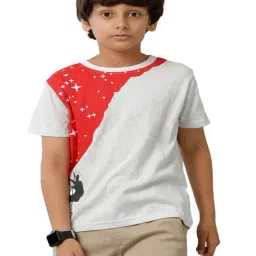 Under Fourteen Only Kids Red & White Printed T-Shirt-picture-21