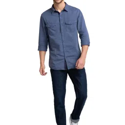 Spykar Blue Cotton Regular Fit Jeans image 5