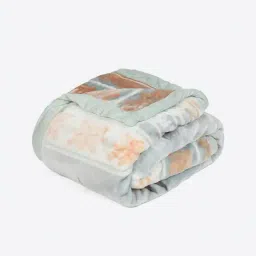 Monte Carlo Beige Polyester Printed Single Bed Winter Blanket Lavish Plus 2 Ply Box Pack image 5