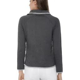 Campus Sutra Charcoal Relaxed Fit Sweatshirt image 2