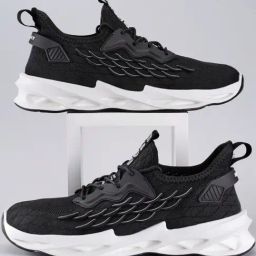 Atom Men's Black Running Shoes-picture-42