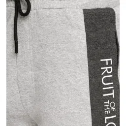 Fruit of the loom Grey Melange Regular Fit Joggers image 4