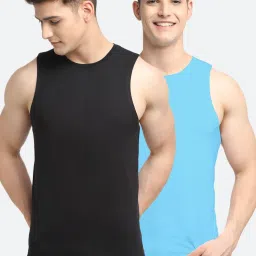 Friskers Multi Cotton Slim Fit Vest - Pack of 2 image 1