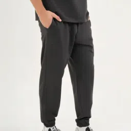 Dcyphr Black Cotton Regular Fit Joggers image 3