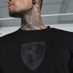 Puma Black Cotton Regular Fit Printed Sports T-Shirt image 4