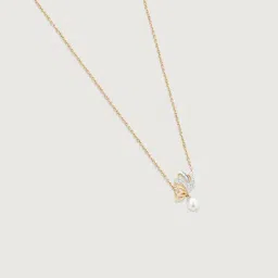 Mia by Tanishq Diamond 14k (585) Yellow Gold Necklace for Women image 5