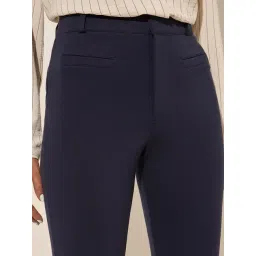 Wardrobe by Westside Navy High-Rise Bootcut Trousers image 4