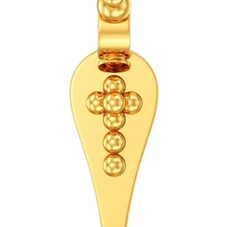 Joyalukkas Women 22Kt Gold Reverent Cross Thaali Pendant - 1.011 g-picture-17