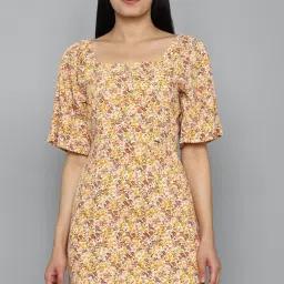 Allen Solly Multicolor Floral Print Dress image 1